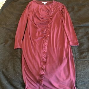 Maroon Maternity Dress
